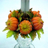 1 Pumpkin candle ring.